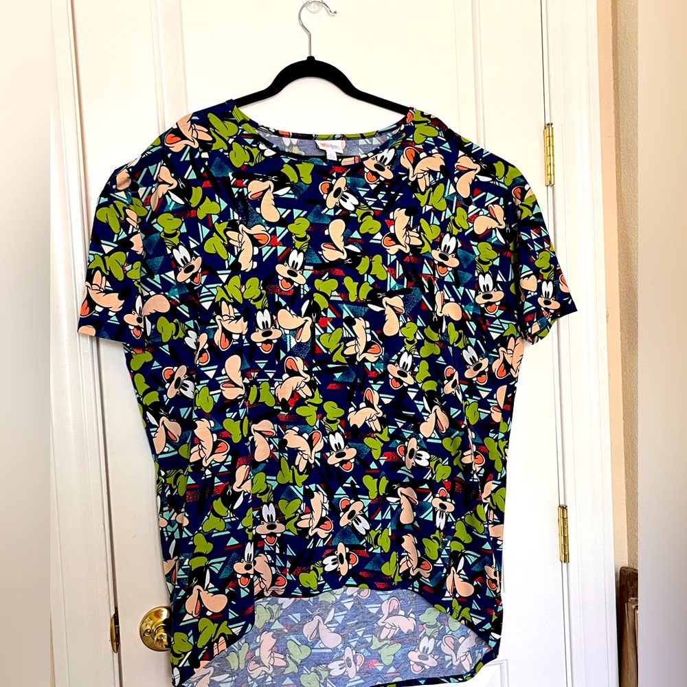 Lularoe Irma Disney Goody oversized short sleeve tunic T shirt size L